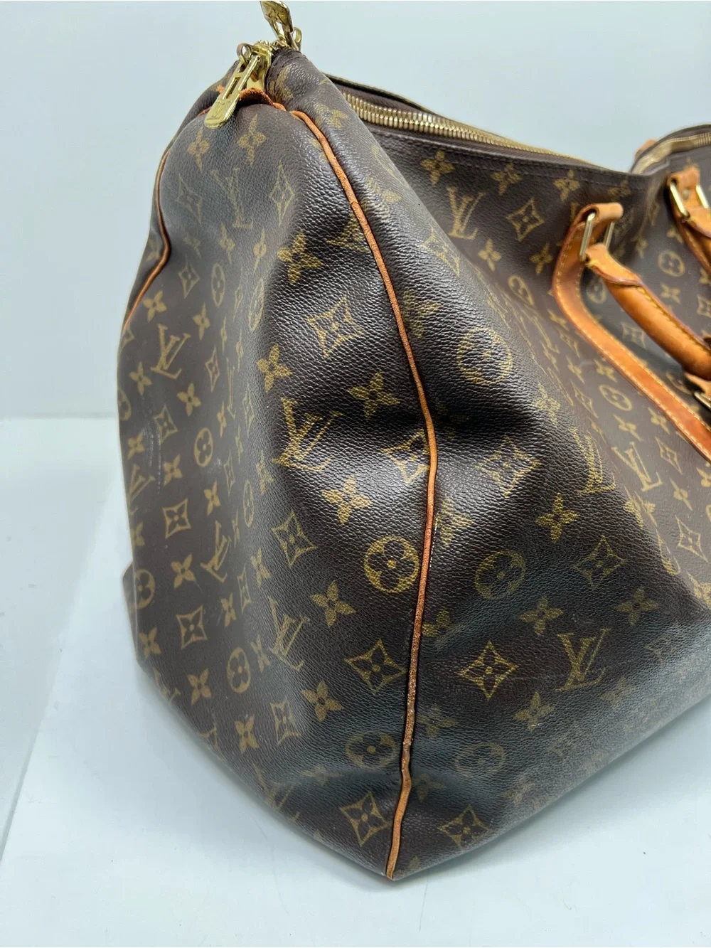 LOUIS VUITTON Monogram Keepall 55 Boston Bag